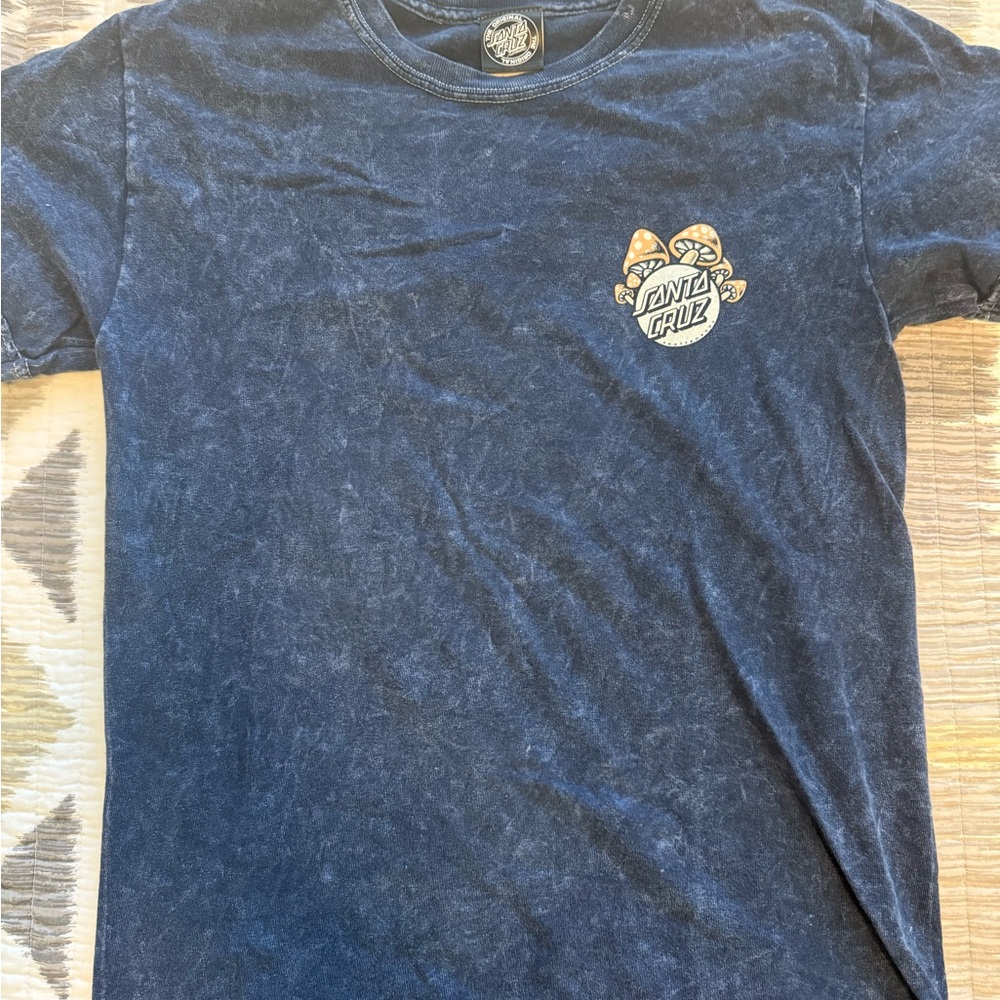 Santa Cruz Skateboards Navy Blue Short Sleeve Tee